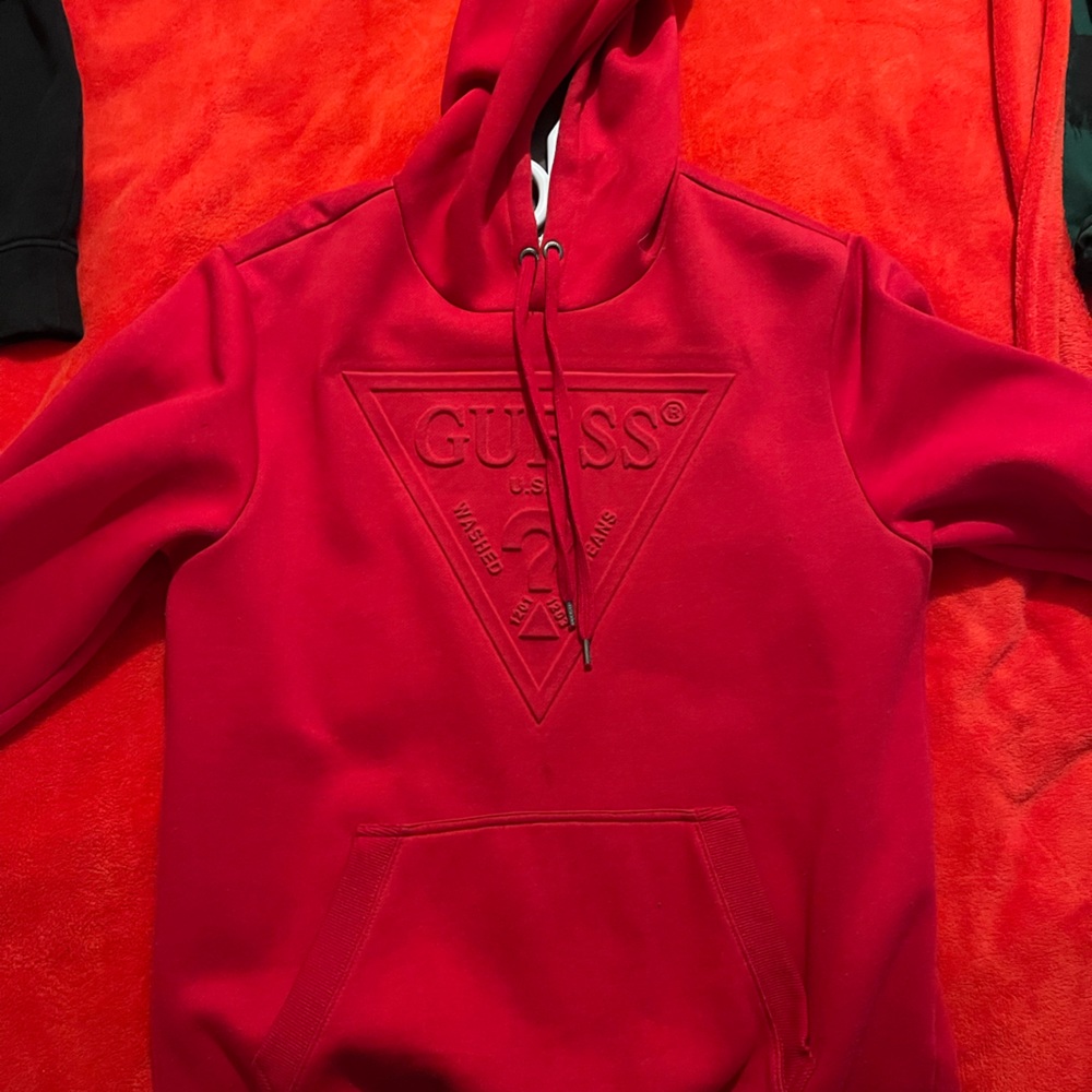 Guess hoodie embossed unique piece